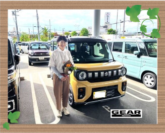 万博大好きN様にスペーシアギア納車です